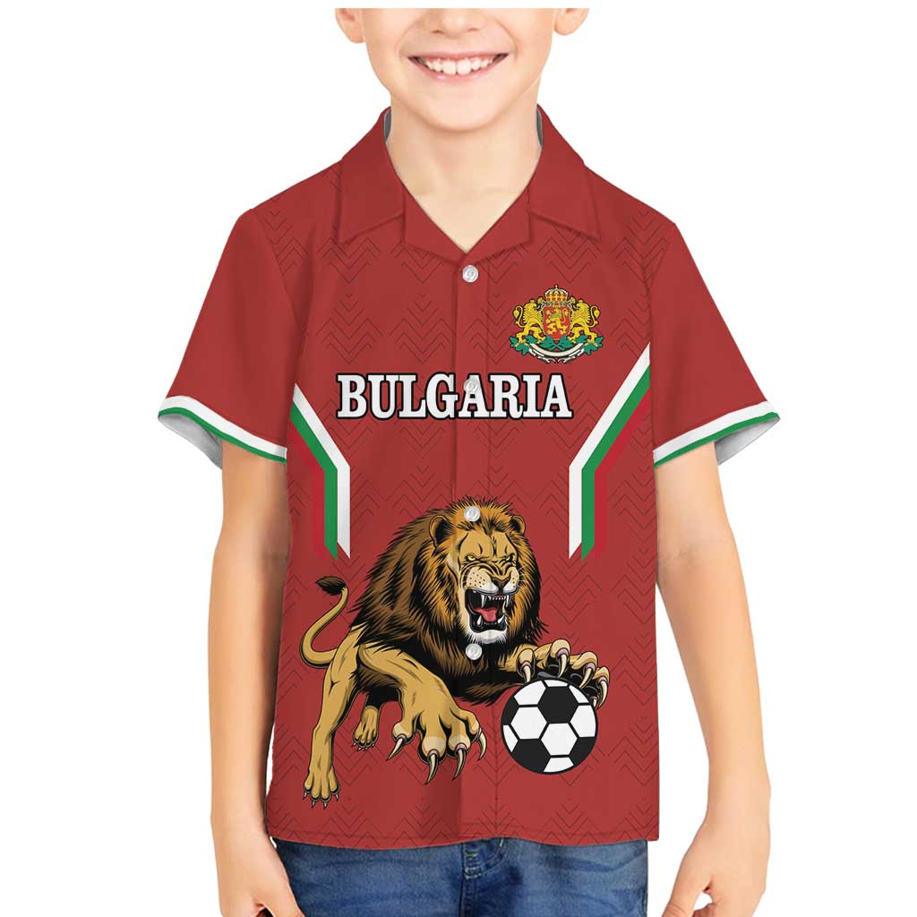 Custom Bulgaria Football Family Matching Mermaid Dress and Hawaiian Shirt The Lions Come Champions Red Version