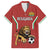 Custom Bulgaria Football Family Matching Off Shoulder Maxi Dress and Hawaiian Shirt The Lions Come Champions Red Version