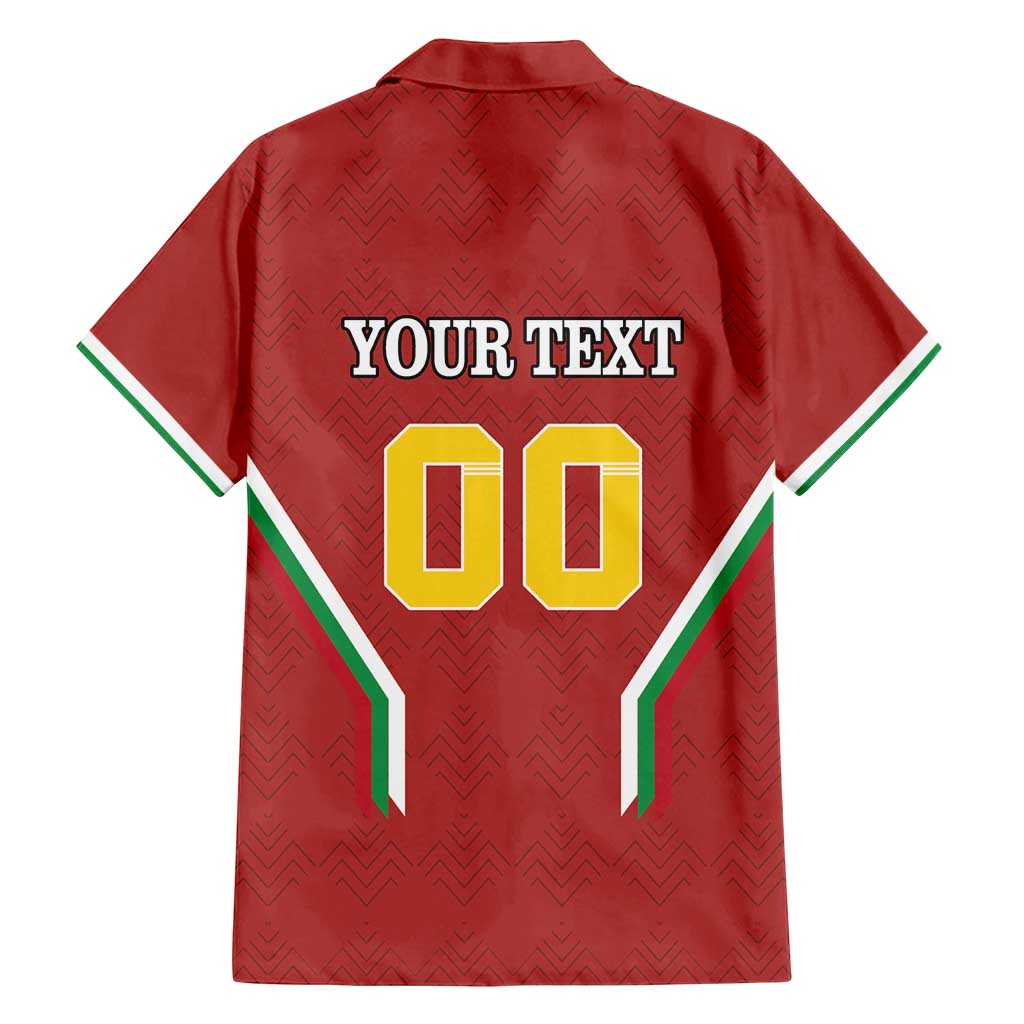 Custom Bulgaria Football Family Matching Puletasi and Hawaiian Shirt The Lions Come Champions Red Version