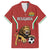 Custom Bulgaria Football Family Matching Short Sleeve Bodycon Dress and Hawaiian Shirt The Lions Come Champions Red Version
