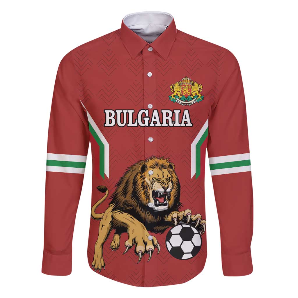 Custom Bulgaria Football Family Matching Short Sleeve Bodycon Dress and Hawaiian Shirt The Lions Come Champions Red Version