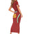 Custom Bulgaria Football Family Matching Short Sleeve Bodycon Dress and Hawaiian Shirt The Lions Come Champions Red Version