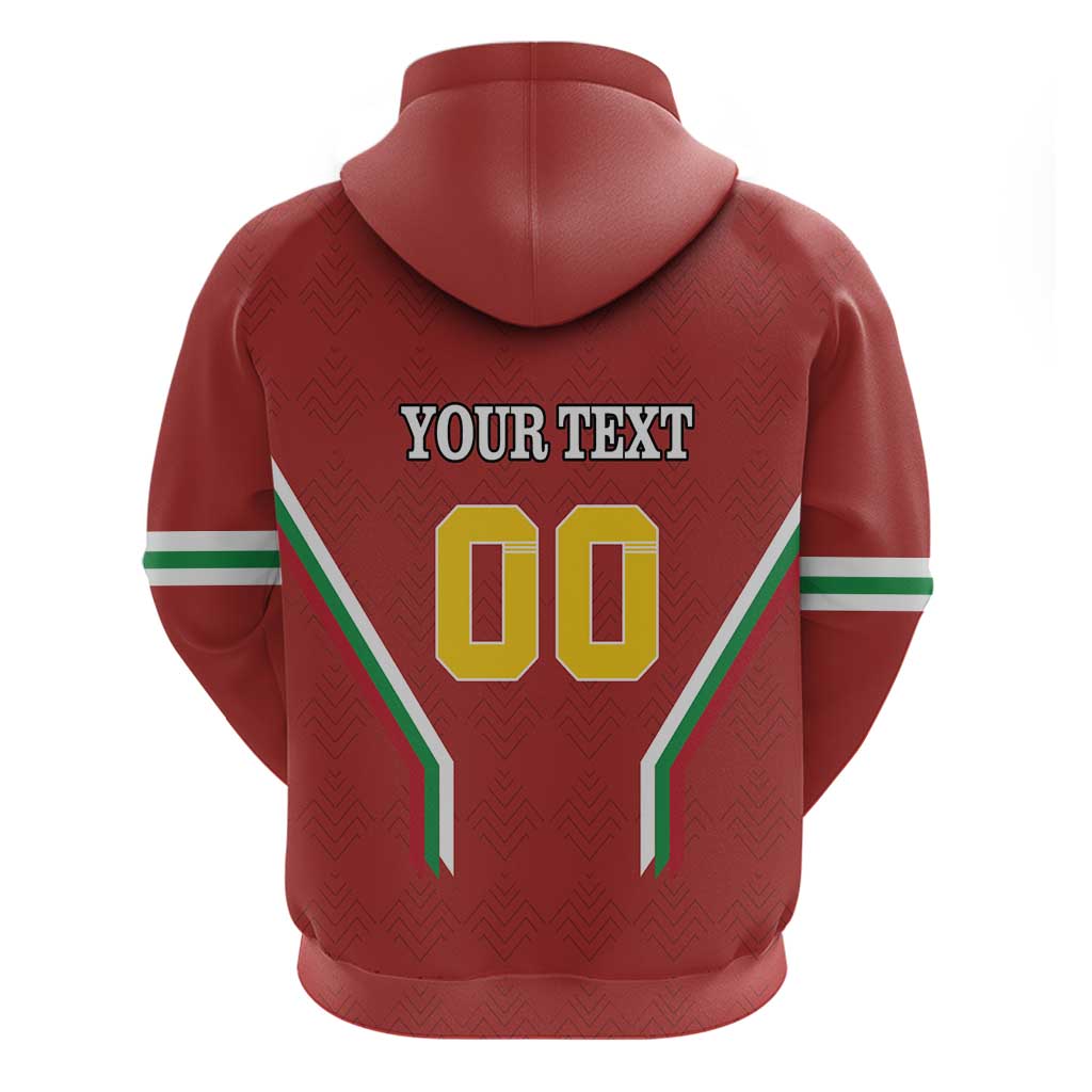 Custom Bulgaria Football Hoodie The Lions Come Champions Red Version