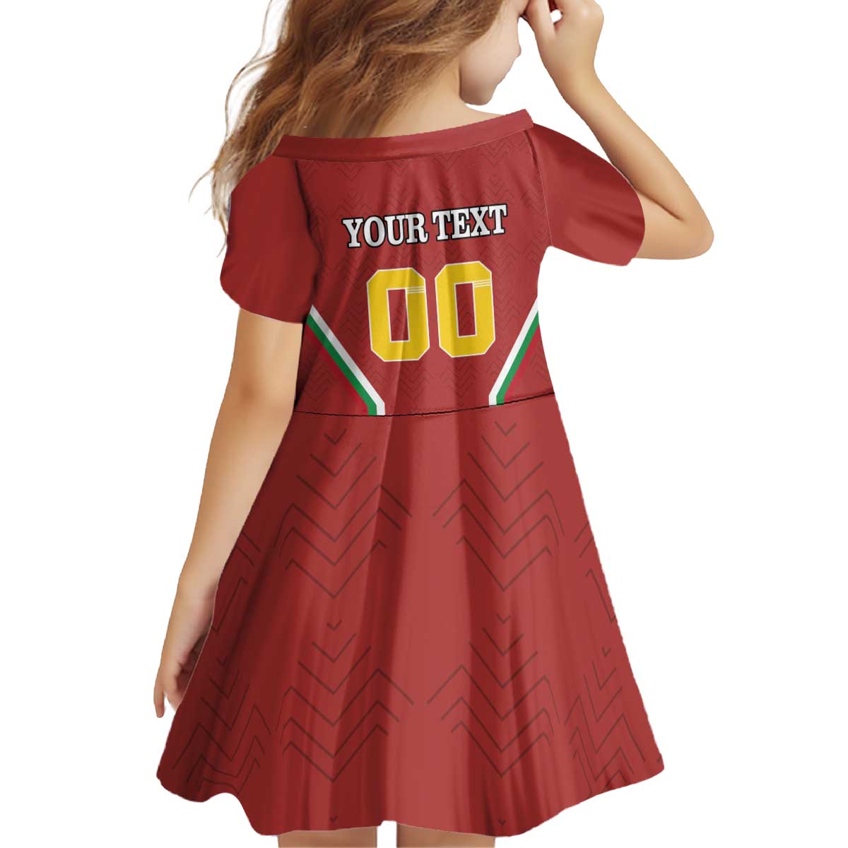 Custom Bulgaria Football Kid Short Sleeve Dress The Lions Come Champions Red Version