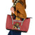 Custom Bulgaria Football Leather Tote Bag The Lions Come Champions Red Version