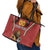 Custom Bulgaria Football Leather Tote Bag The Lions Come Champions Red Version