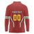 Custom Bulgaria Football Long Sleeve Polo Shirt The Lions Come Champions Red Version