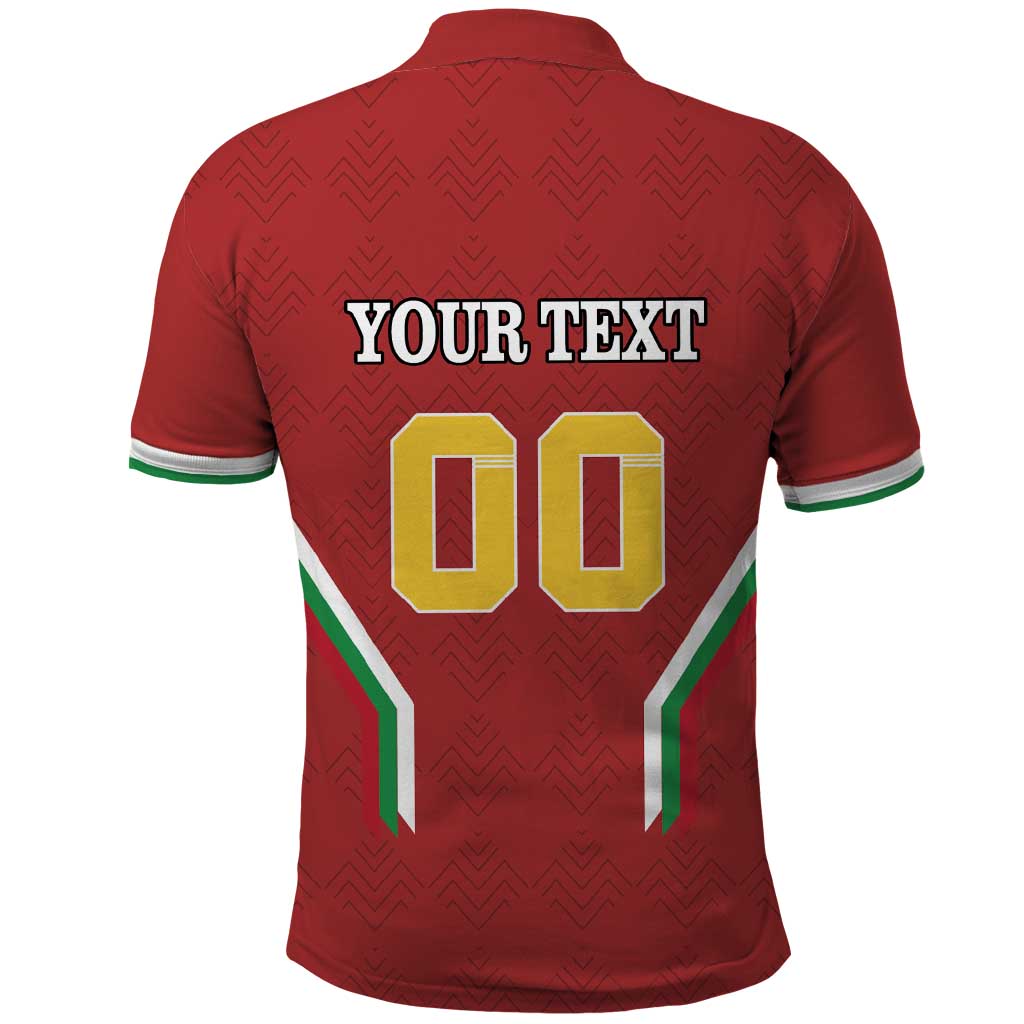 Custom Bulgaria Football Polo Shirt The Lions Come Champions Red Version
