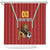 Custom Bulgaria Football Shower Curtain The Lions Come Champions Red Version - Wonder Print Shop