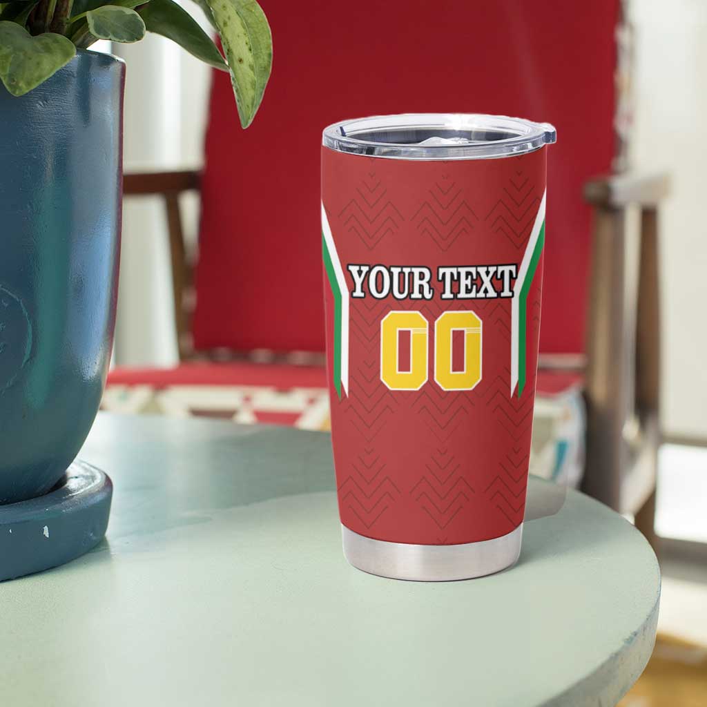Custom Bulgaria Football Tumbler Cup The Lions Come Champions Red Version - Wonder Print Shop