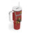 Custom Bulgaria Football Tumbler With Handle The Lions Come Champions Red Version - Wonder Print Shop