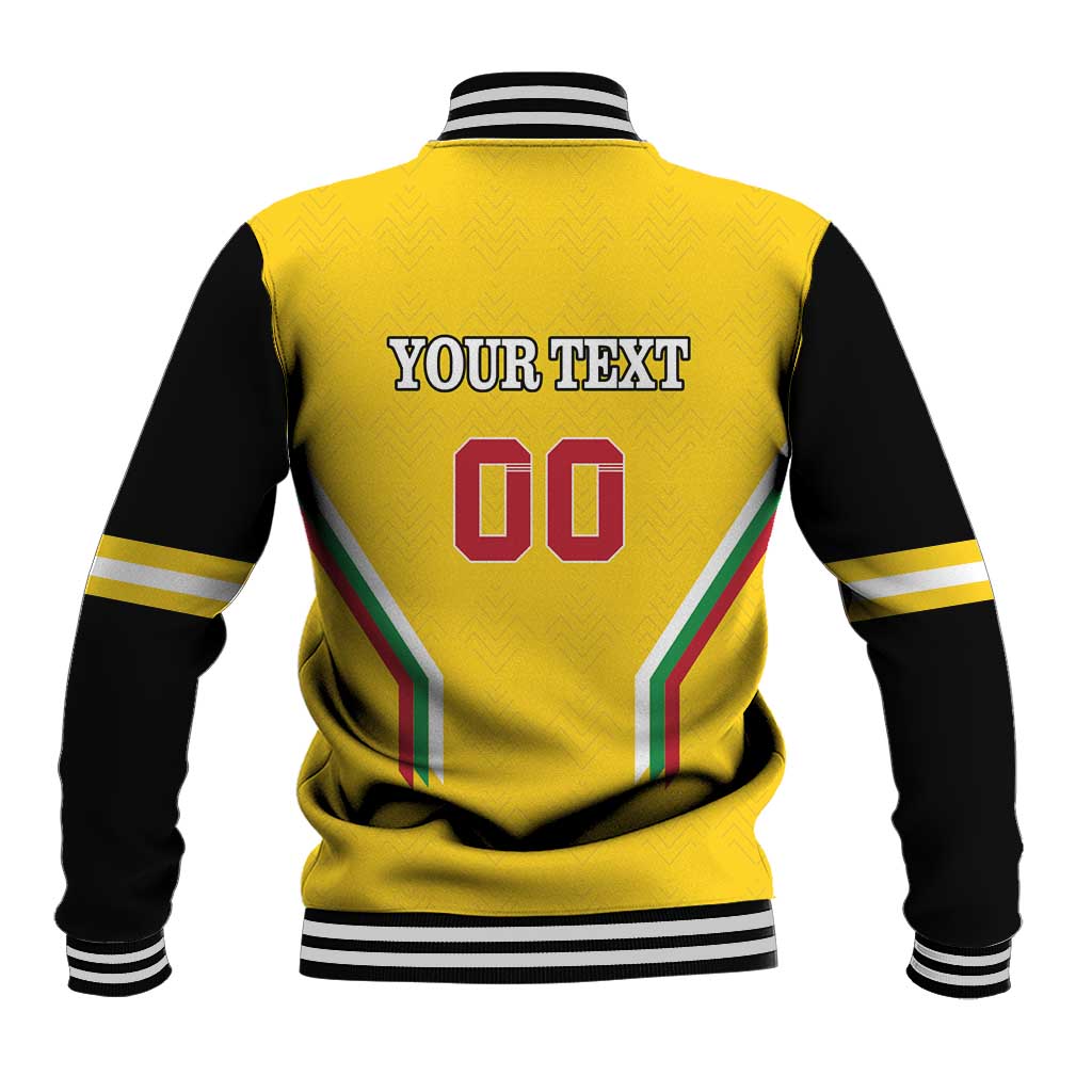 Custom Bulgaria Football Baseball Jacket The Lions Come Champions Yellow Version