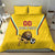 Custom Bulgaria Football Bedding Set The Lions Come Champions Yellow Version