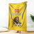 Custom Bulgaria Football Blanket The Lions Come Champions Yellow Version