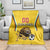 Custom Bulgaria Football Blanket The Lions Come Champions Yellow Version