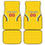 Custom Bulgaria Football Car Mats The Lions Come Champions Yellow Version