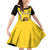 Custom Bulgaria Football Family Matching Off Shoulder Short Dress and Hawaiian Shirt The Lions Come Champions Yellow Version