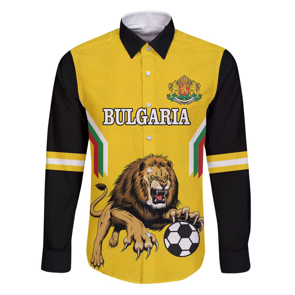 Custom Bulgaria Football Family Matching Puletasi and Hawaiian Shirt The Lions Come Champions Yellow Version