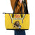 Custom Bulgaria Football Leather Tote Bag The Lions Come Champions Yellow Version