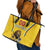 Custom Bulgaria Football Leather Tote Bag The Lions Come Champions Yellow Version