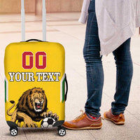 Custom Bulgaria Football Luggage Cover The Lions Come Champions Yellow Version