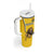 Custom Bulgaria Football Tumbler With Handle The Lions Come Champions Yellow Version - Wonder Print Shop