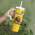 Custom Bulgaria Football Tumbler With Handle The Lions Come Champions Yellow Version - Wonder Print Shop