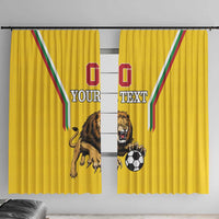 Custom Bulgaria Football Window Curtain The Lions Come Champions Yellow Version - Wonder Print Shop