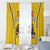 Custom Bulgaria Football Window Curtain The Lions Come Champions Yellow Version - Wonder Print Shop