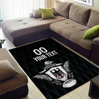 Custom Germany Rugby Area Rug Black Eagles Special Style