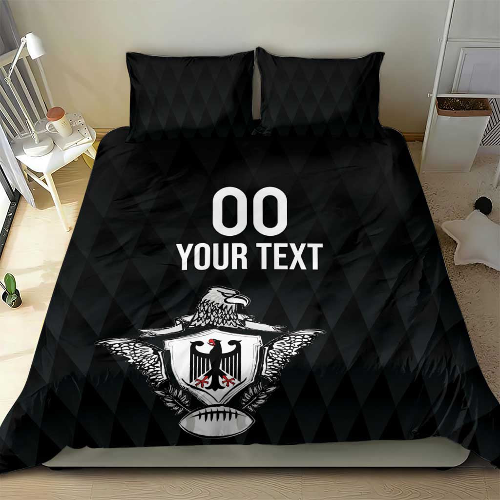 Custom Germany Rugby Bedding Set Black Eagles Special Style