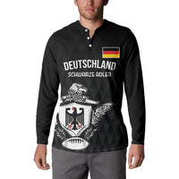 Custom Germany Rugby Button Sweatshirt Black Eagles Special Style