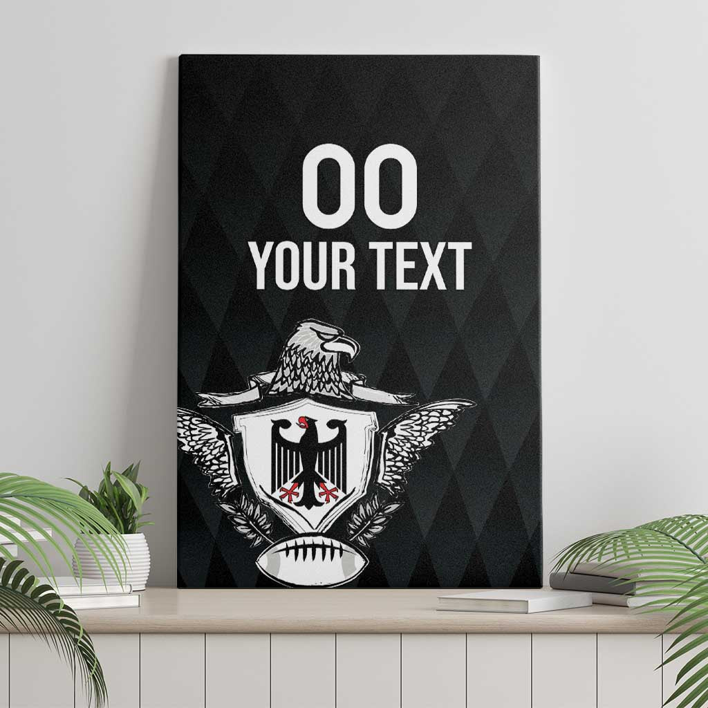Custom Germany Rugby Canvas Wall Art Black Eagles Special Style