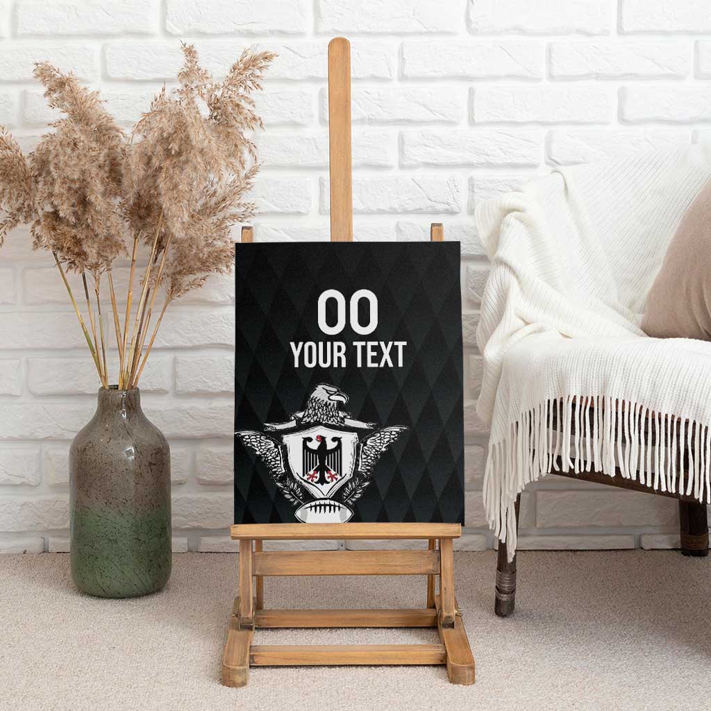 Custom Germany Rugby Canvas Wall Art Black Eagles Special Style