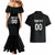 Custom Germany Rugby Couples Matching Mermaid Dress and Hawaiian Shirt Black Eagles Special Style