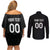 Custom Germany Rugby Couples Matching Off Shoulder Short Dress and Long Sleeve Button Shirt Black Eagles Special Style