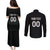 Custom Germany Rugby Couples Matching Puletasi and Long Sleeve Button Shirt Black Eagles Special Style