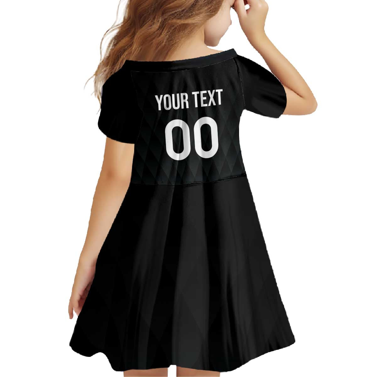 Custom Germany Rugby Family Matching Off The Shoulder Long Sleeve Dress and Hawaiian Shirt Black Eagles Special Style