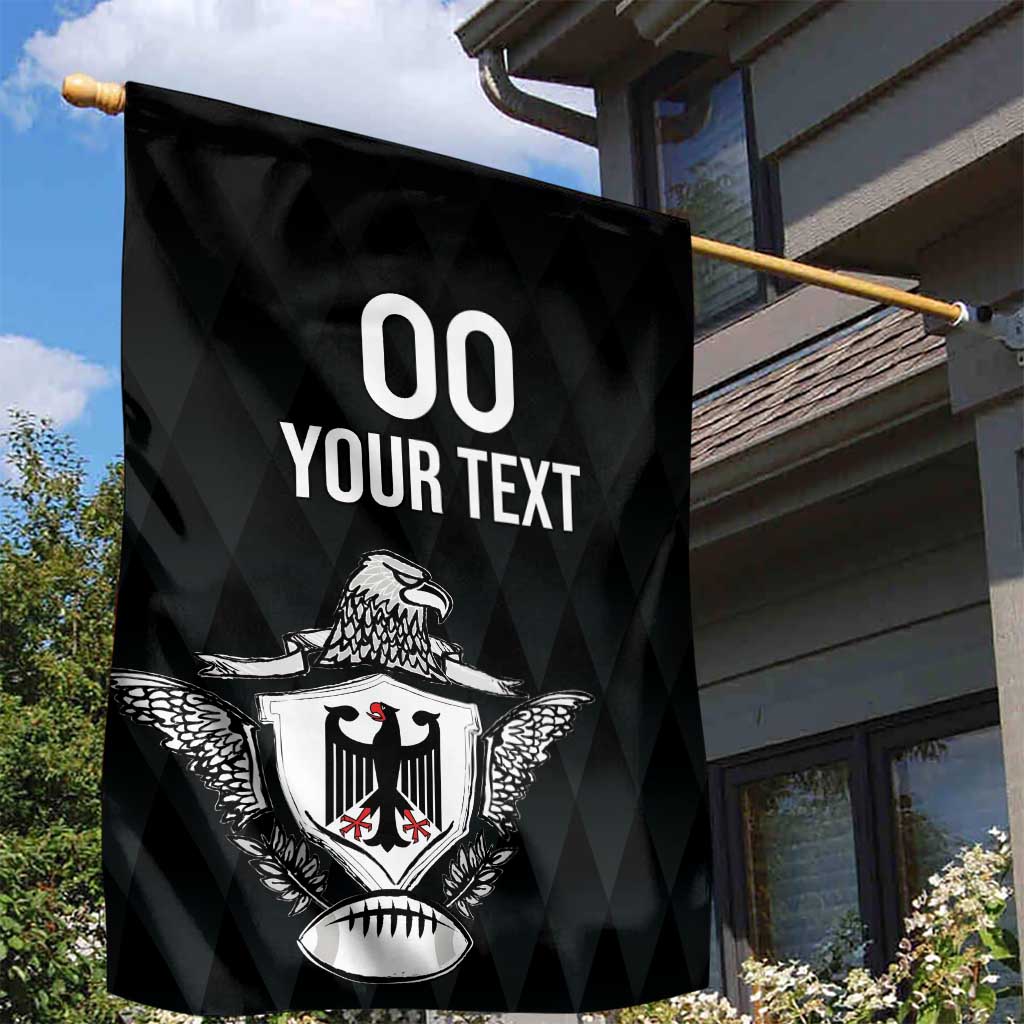 Custom Germany Rugby Garden Flag Black Eagles Special Style
