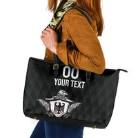 Custom Germany Rugby Leather Tote Bag Black Eagles Special Style