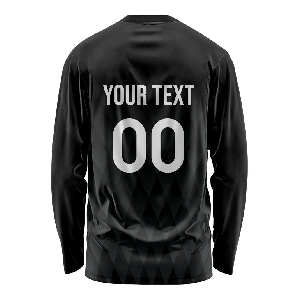 Custom Germany Rugby Long Sleeve Shirt Black Eagles Special Style
