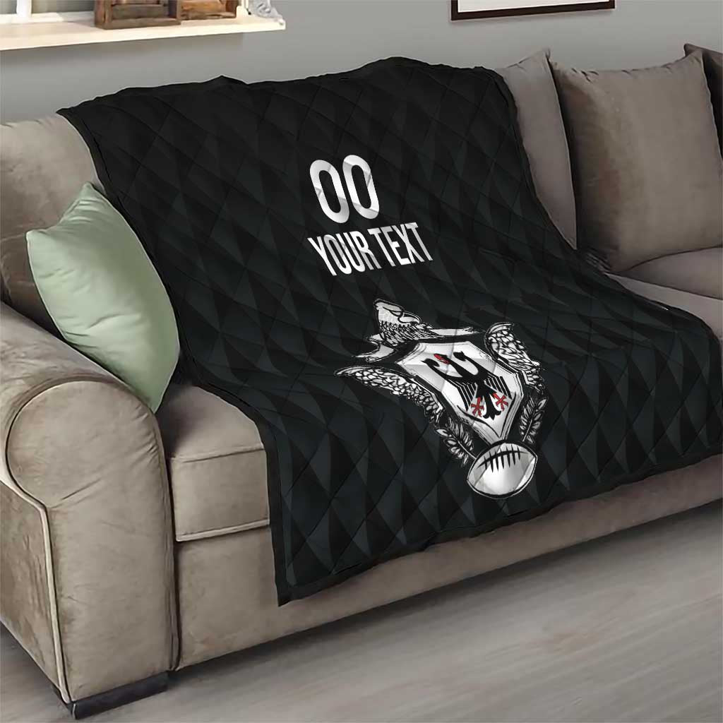 Custom Germany Rugby Quilt Black Eagles Special Style - Wonder Print Shop