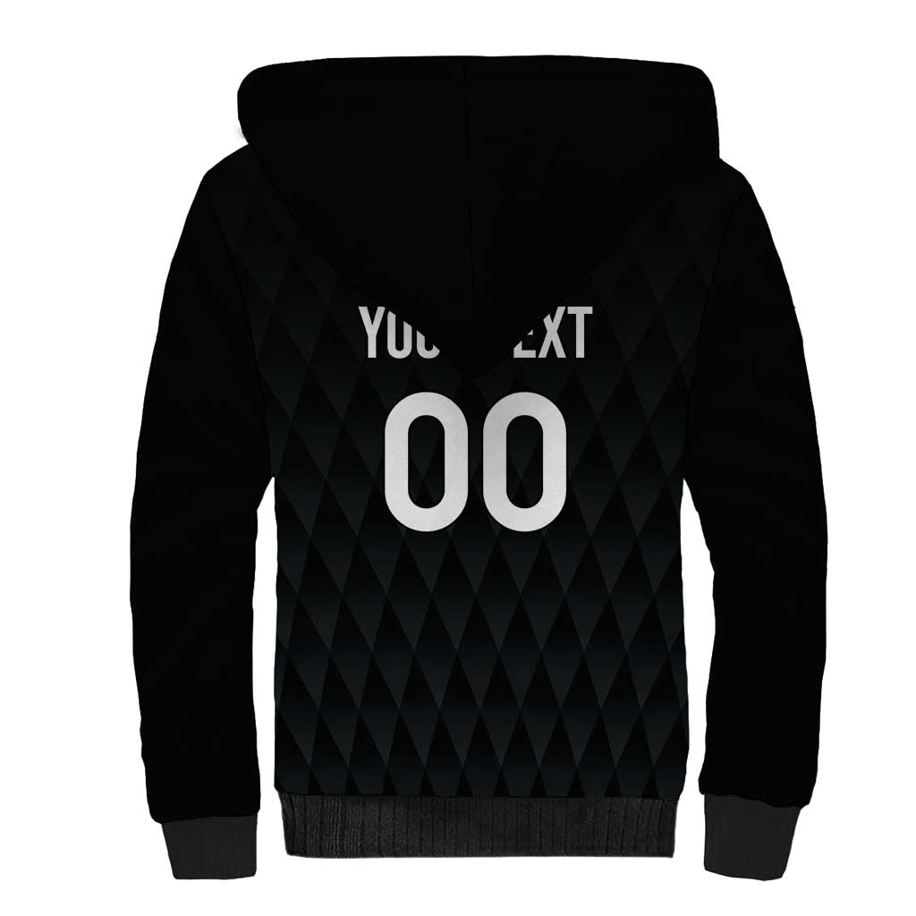 Custom Germany Rugby Sherpa Hoodie Black Eagles Special Style - Wonder Print Shop