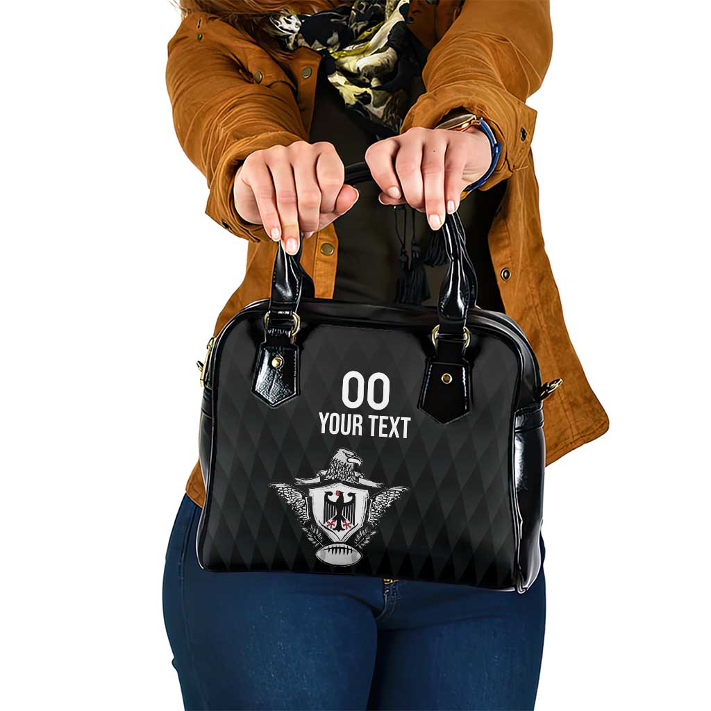 Custom Germany Rugby Shoulder Handbag Black Eagles Special Style - Wonder Print Shop