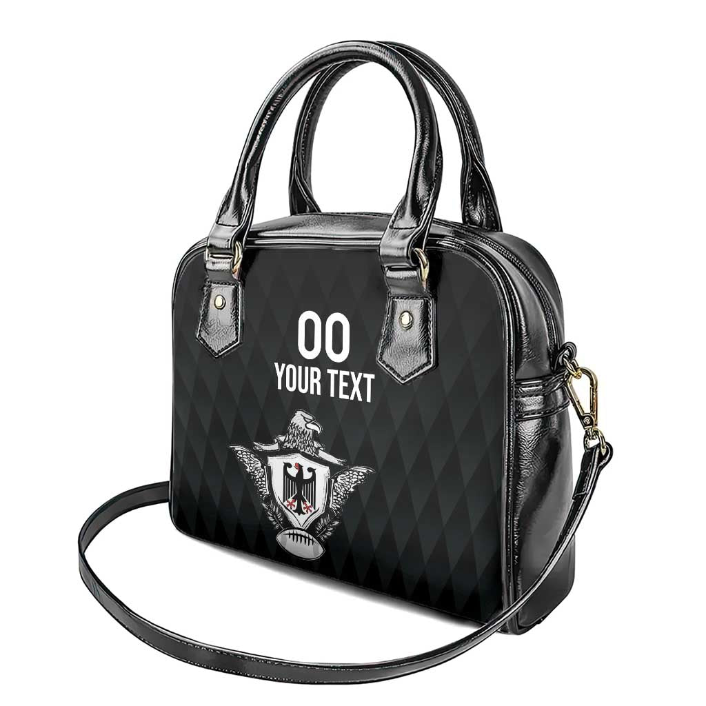 Custom Germany Rugby Shoulder Handbag Black Eagles Special Style - Wonder Print Shop
