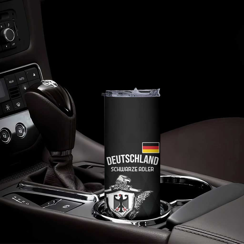 Custom Germany Rugby Skinny Tumbler Black Eagles Special Style - Wonder Print Shop