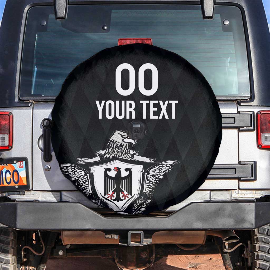 Custom Germany Rugby Spare Tire Cover Black Eagles Special Style - Wonder Print Shop