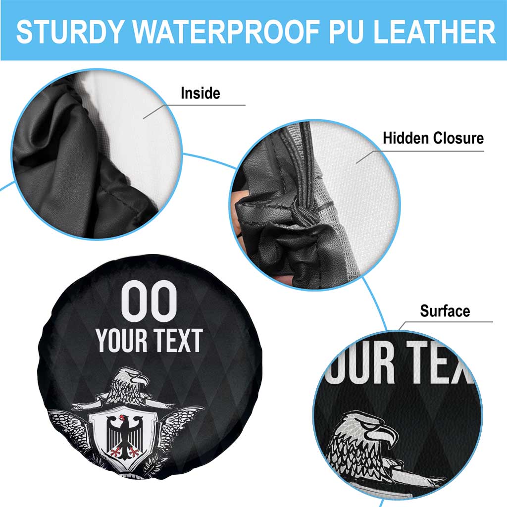 Custom Germany Rugby Spare Tire Cover Black Eagles Special Style - Wonder Print Shop