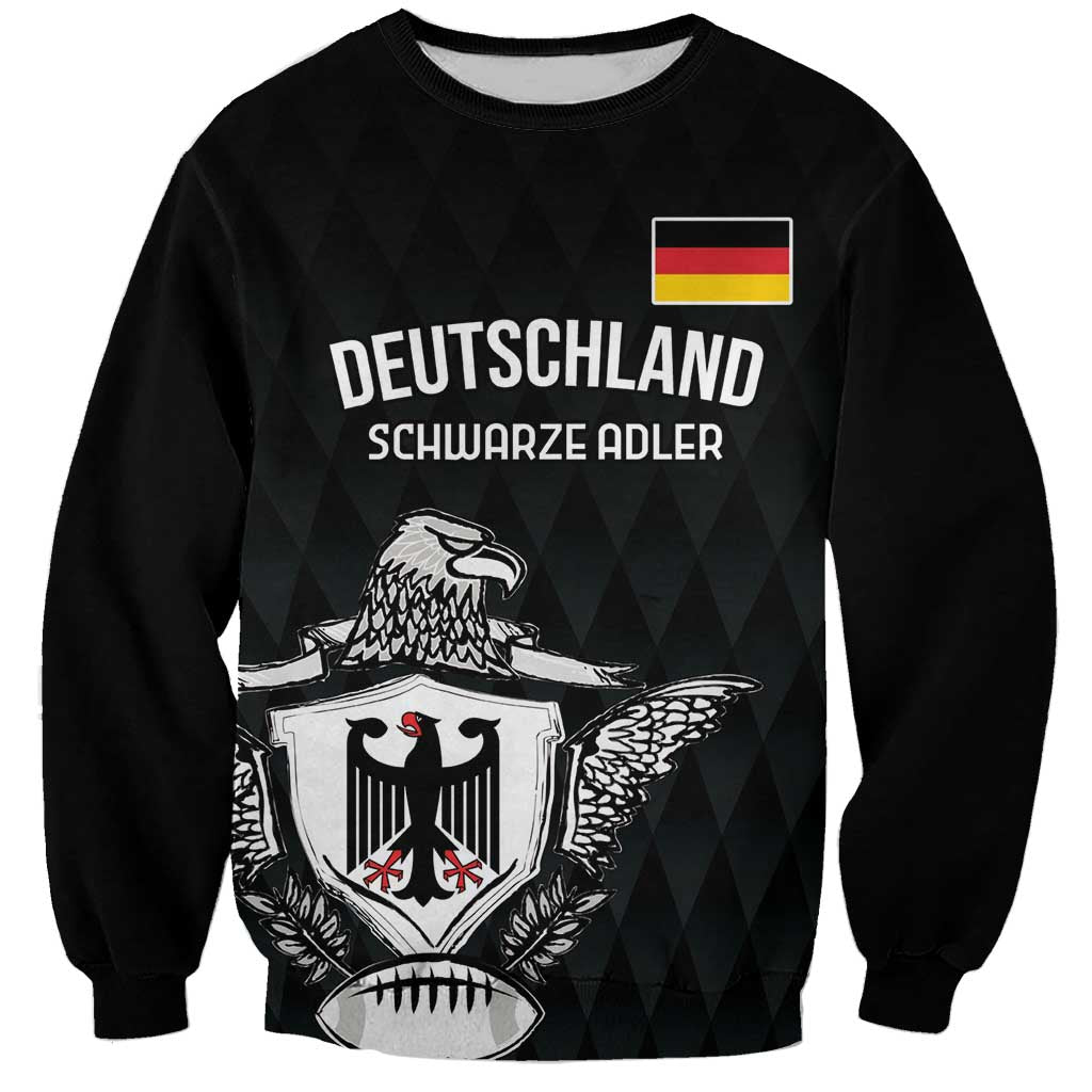 Custom Germany Rugby Sweatshirt Black Eagles Special Style - Wonder Print Shop