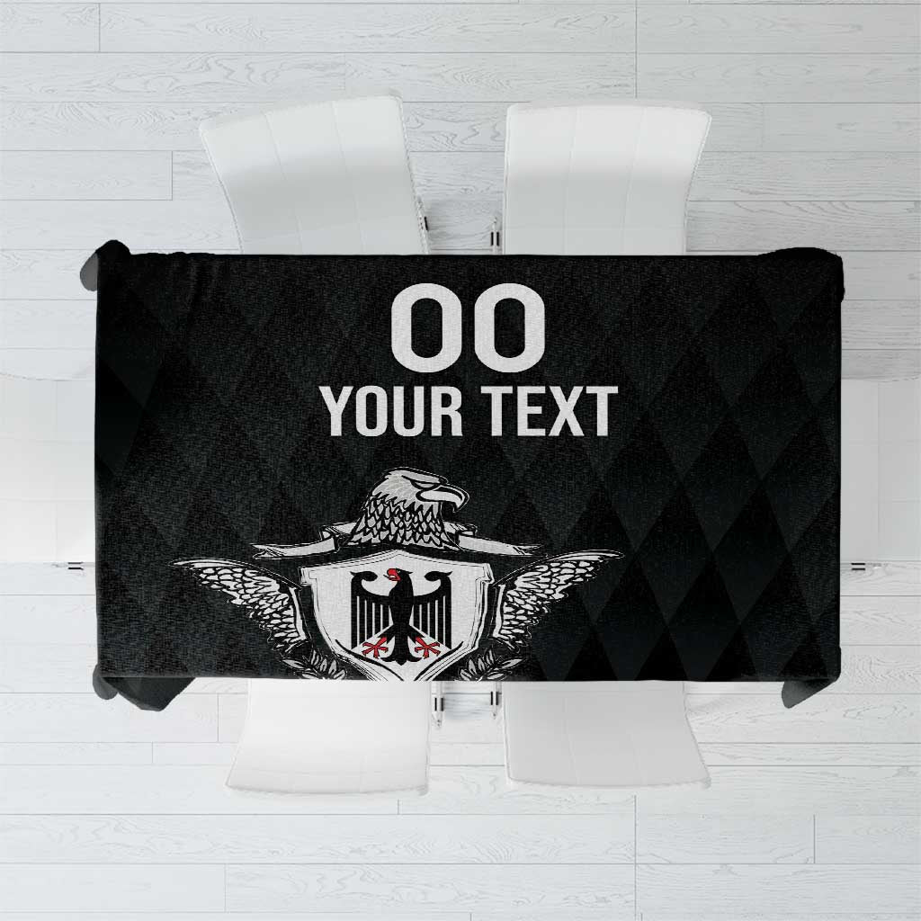 Custom Germany Rugby Tablecloth Black Eagles Special Style - Wonder Print Shop